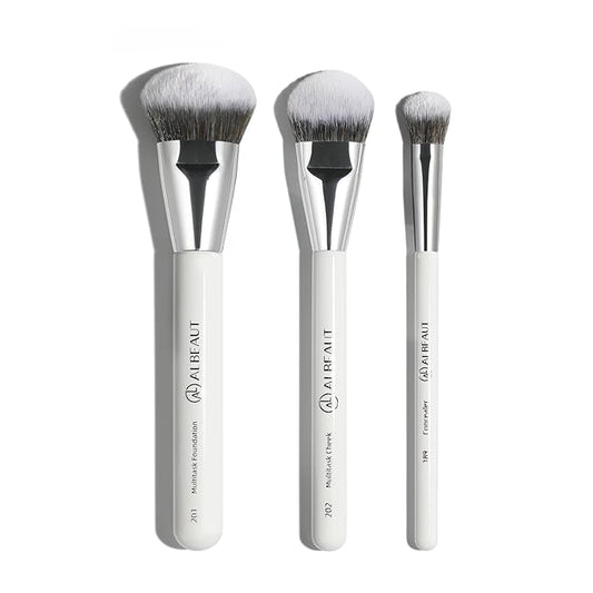 Makeup Brush for Foundation Concealer Blush Contour Liquid Cream Blending Angled Shape