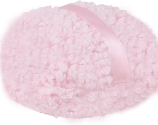Extra Soft Powder Puff, 6" x 3" Large Body Powder Applicator, Loose Dusting Powder Puffs for Women (Only Pink Puff)