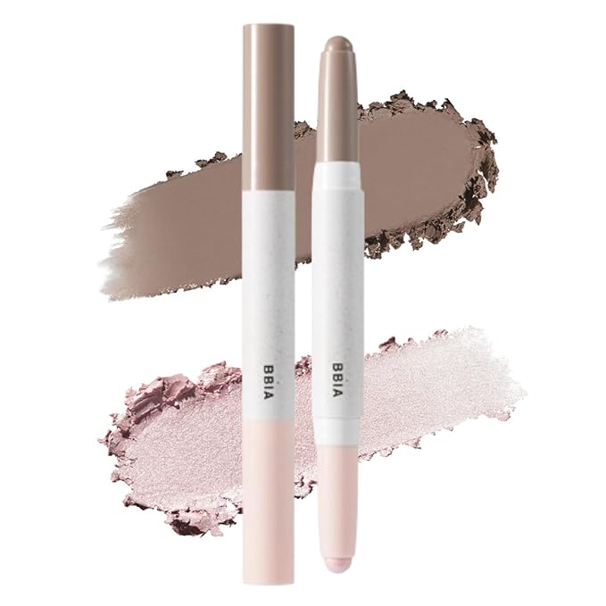 BBIA Last Contour Stick - Dual-Sided Contouring & Highlighting Duo Stick Easy Dual-Ended Natural Contour & Highlight Blendable Buildable Longlasting Korean Face Makeup (02 COOL DETAIL, Pack of 1)