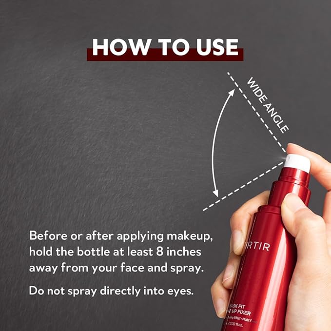 TIRTIR Mask Fit Make-up Fixer | 24H Transfer-Resistant Lightweight Non-Greasy Makeup Setting Spray 2.7 Fl Oz