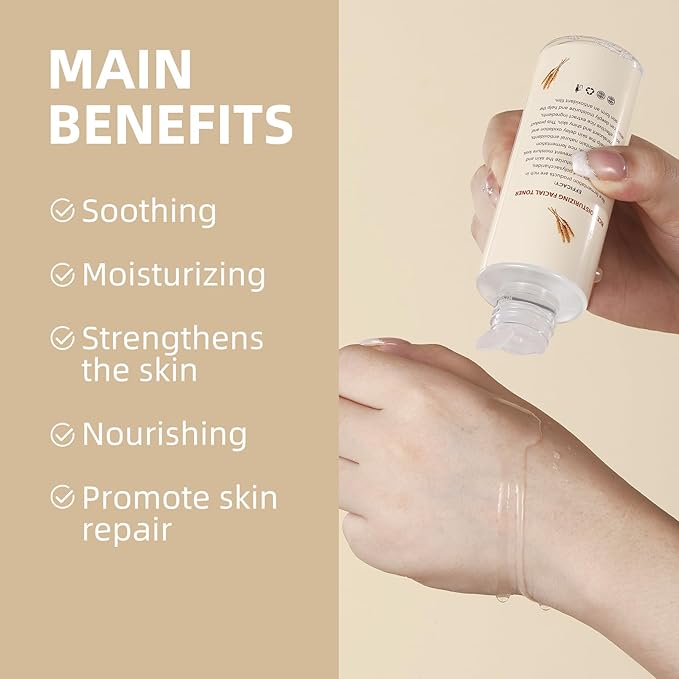 Rice Toner, Hydrating Toner for Face, Facial Toner for Women, Moisturizing, Nourishing, Skin Care for All Skin Types, 4.06fl.oz/120ml