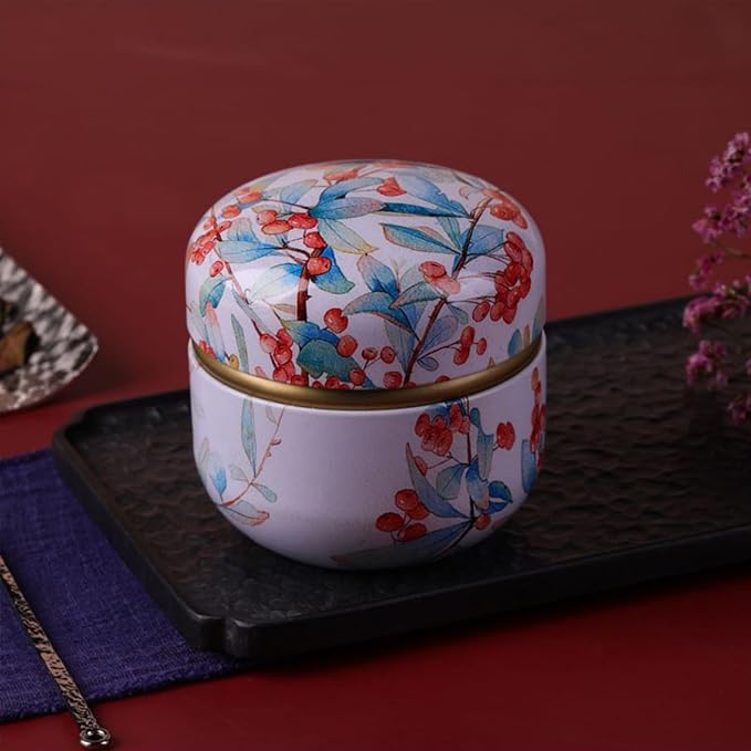 Body Powder Puff and Container for Dusting Powder, Women Powder Puff and Powder Case for Bath and Travel (Ormosia)