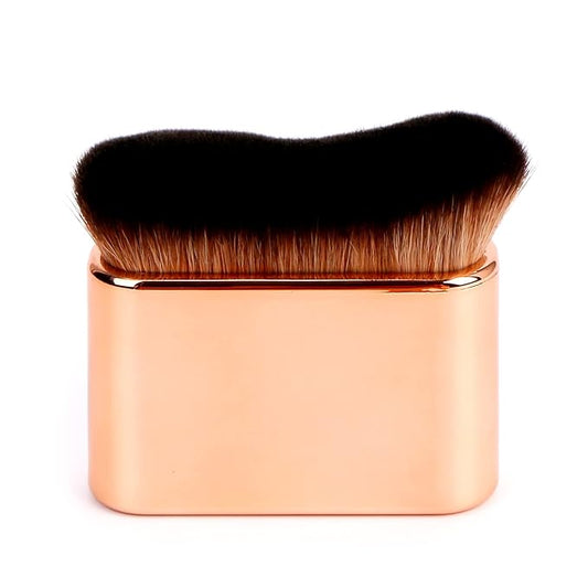 Yoseng Self Tan Brush - Rose Gold Kabuki Brush for Body, Face & Hands - Vegan, Streak-Free Application, Multi-Use for Self Tanner, Sunscreen, Body Lotion