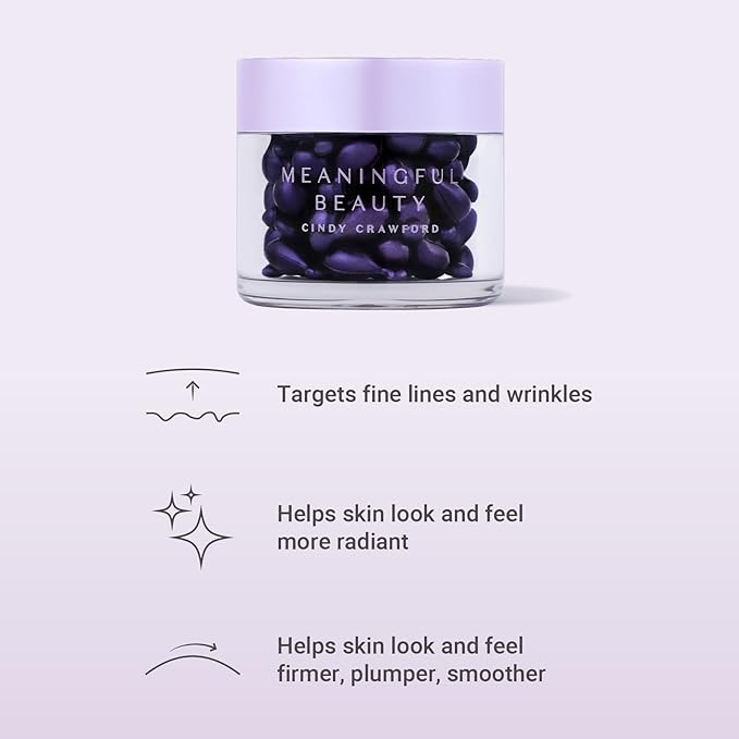 Meaningful Beauty Wrinkle Smoothing Capsules Advanced Formula With Hyaluronic Acid , 60 Count