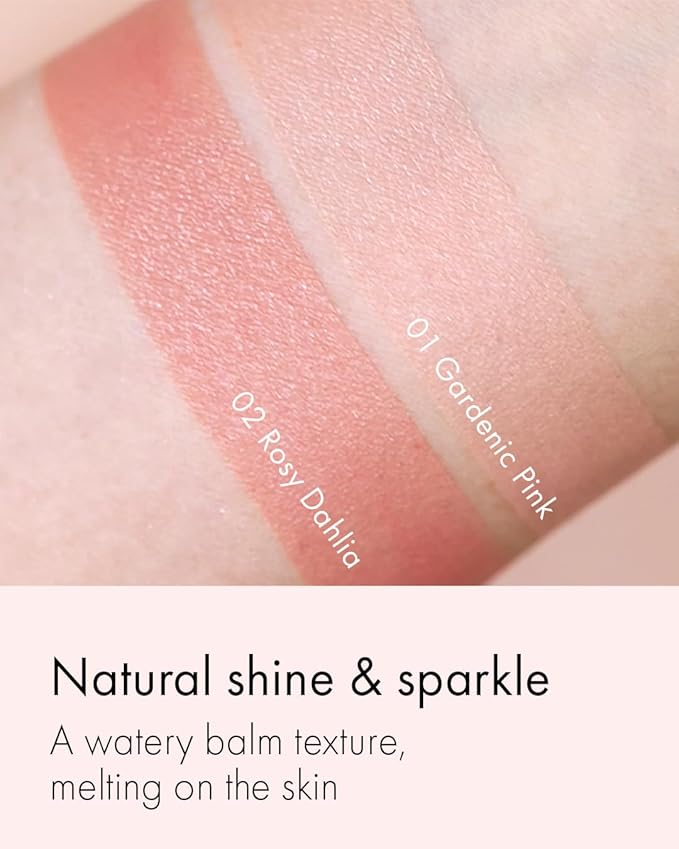 VIDIVICI Millennial Glow Cream Blush 02 Rosy Dahlia - Creamy Face Cheek Blusher for Smooth & Silky Skin - Soft Satin Finish with Natural Color - For Fair to Light Skin Tone, 0.21 oz.