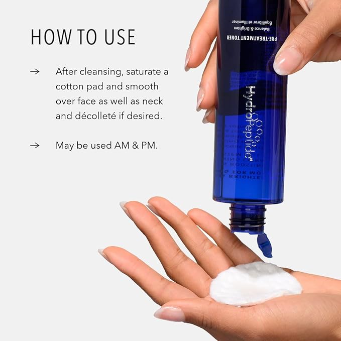 HydroPeptide Pre-Treatment Toner, Balance and Youthful, Refreshed Appearance, 6.76 Ounce