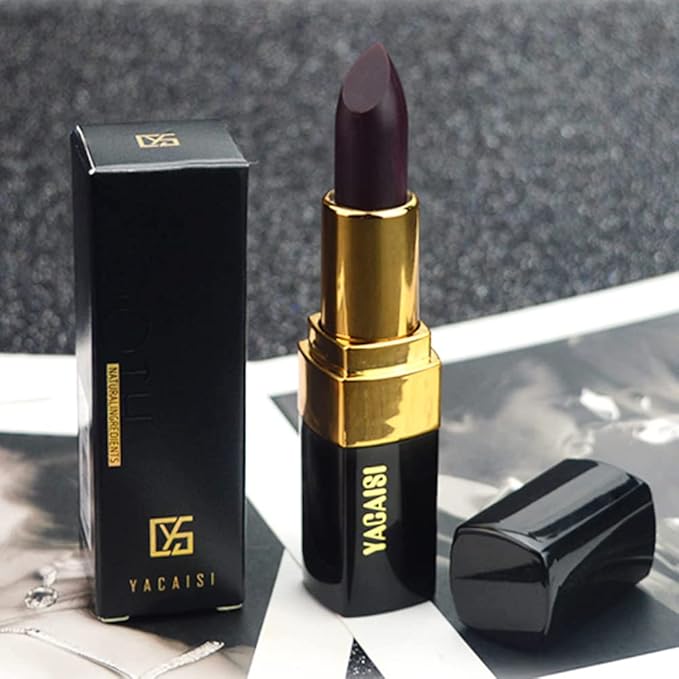 Color Changing Lipstick, Magic Color Changing Lip Balm (Black to Brick Red), Natural Moisturizing Labiales Magicos Lipstick For Women