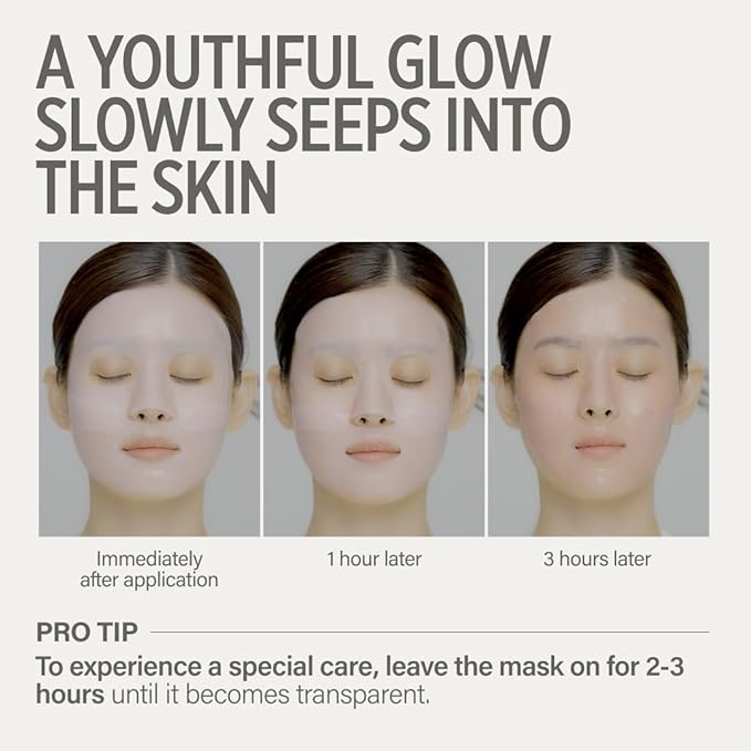 KEYTH LUCY PDRN GLOW COLLAGEN HYDROGEL MASK 4EA X 38G (1.34 OZ.) / Skin Elasticity Enhancement, Vitality Boosting, Nourishment & Soothing, Deep Hydration