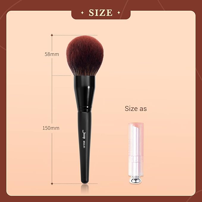 Jessup Powder Makeup Brush, Large Finishing Mineral Powder Brush for Full Face, Body Makeup, Vegan Flawlessly Face Brush for Powder, Blush & Bronzer MUL01