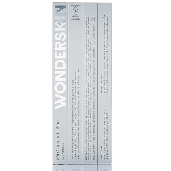 Wonderskin Lipliner Pencil - 360 Contour Lipliner, Long Lasting, Sharpenable, Waterproof and Transfer-Proof Brown Lip Liner Pencil (Saddle)