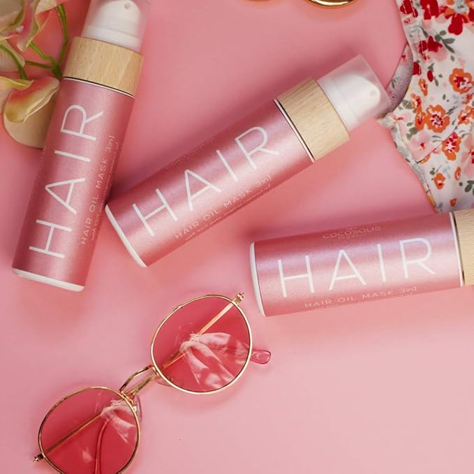 COCOSOLIS HAIR Oil Mask 3in1, Repairs Damaged Hair, Silky Soft and Radiant Hair, Stimulates Fast Hair Growth, Prevents Breaking, Split Ends and Tangles, Protects from Sun Damages