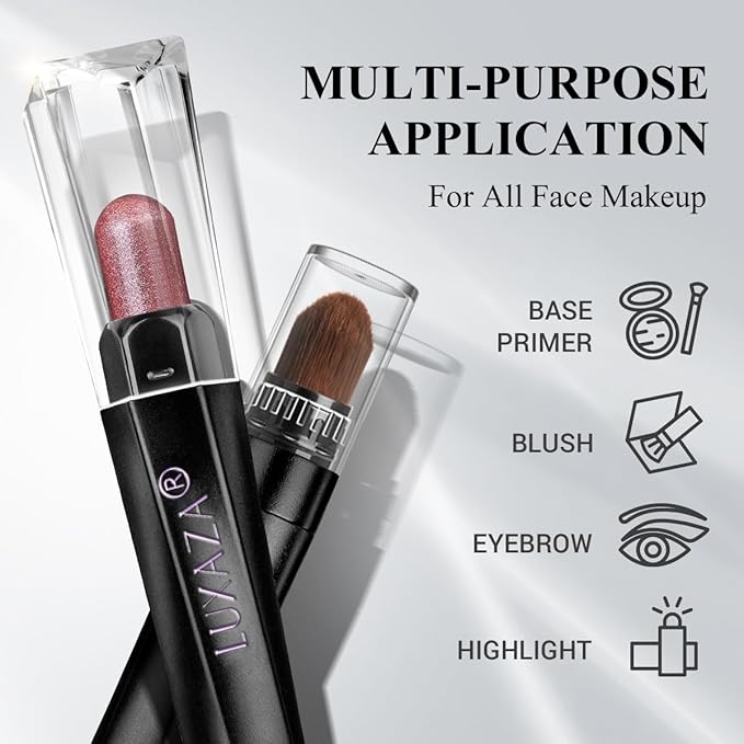 10PCS Eyeshadow Stick,Pro Longwear Cream Eye Shadow Brightener Pencil Crayon Makeup Sticks-Christmas Golden Night