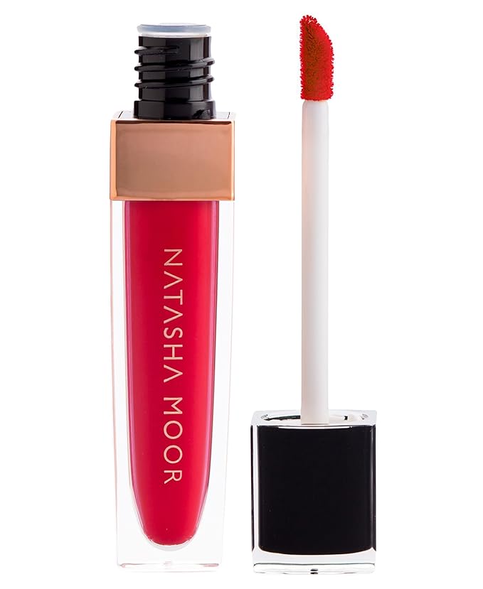 NATASHA MOOR: Molten Matte Liquid Lipstick - Long-Lasting, Hydrating, Matte Finish with Moisturizing Vitamin E - Waterproof, Kiss-Proof, Cruelty-Free - 12-Hour Stay Power - STORM