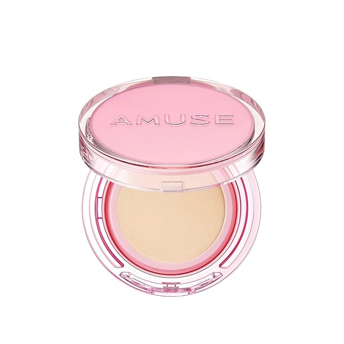Amuse SEOUL DEW POWER VEGAN CUSHION FOUNDATION | Dewy, glow, long-lasting, double coverage, clean beauty, lightweight, natural look, foundation for sensitive skin, hydrating cushion (1.5 NATURAL)