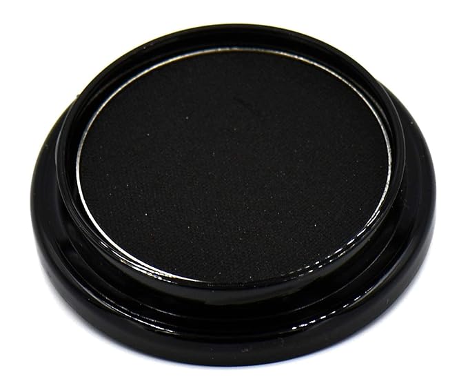 True Black Night Smokey 100 Pure Jet Black Eye Shimmer Pressed Powder Single Eyeshadow; Talc, Paraben & Cruelty Free