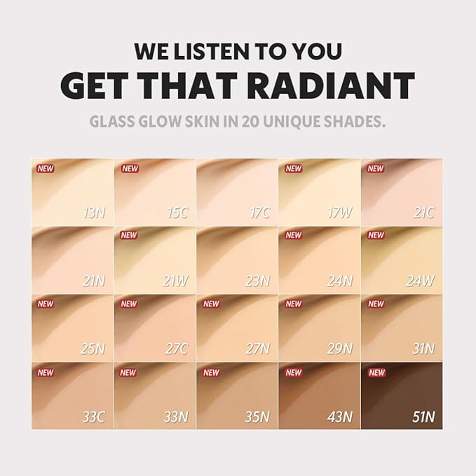 TIRTIR Mask Fit Aura Silver Cushion Foundation | Semi-glow Finish, Natural Coverage, Moisturizing, Lightweight, Korean cushion foundation (#35N Walnut, Full Size, 0.63 Fl Oz)