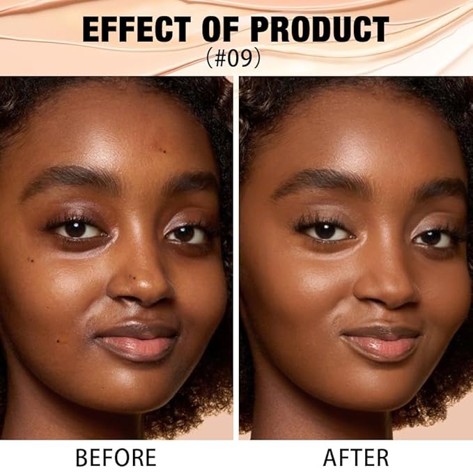 2 in 1 Foundation Concealer, Lightweight Creamy Long Lasting Face Makeup for Combination Oily Skin, Conceals Dark Circles Under Eyes Dark Spots and Blemishes, Vegan Cruelty-Free, Cappuccino