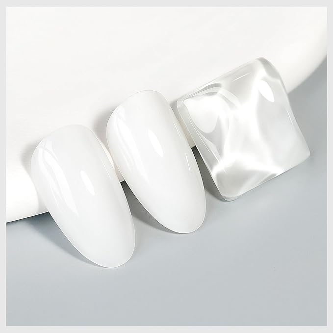Nail Polish Milky White, Air Quick Dry Nail Lacquer Sheer Color, Regular Fast Drying Fingernail Polish Bulk Non Gel Long-Lasting DIY Salon Gift For Women