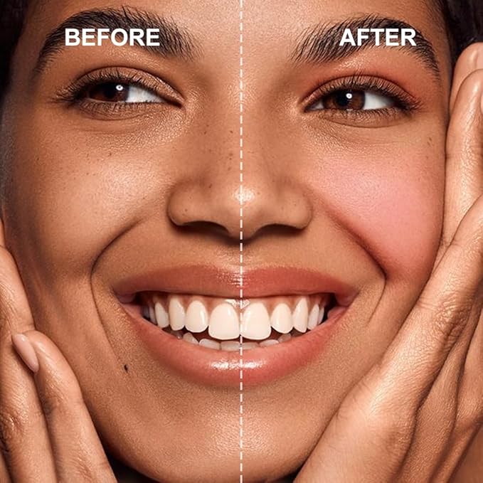 Multi-Use Waterproof Makeup Cream Blush Stick with Brush, 3-in-1 Buildable Blush Stick for Cheeks, Eyes, and Lips, All day wear, Easy Application(01 WHISPER)