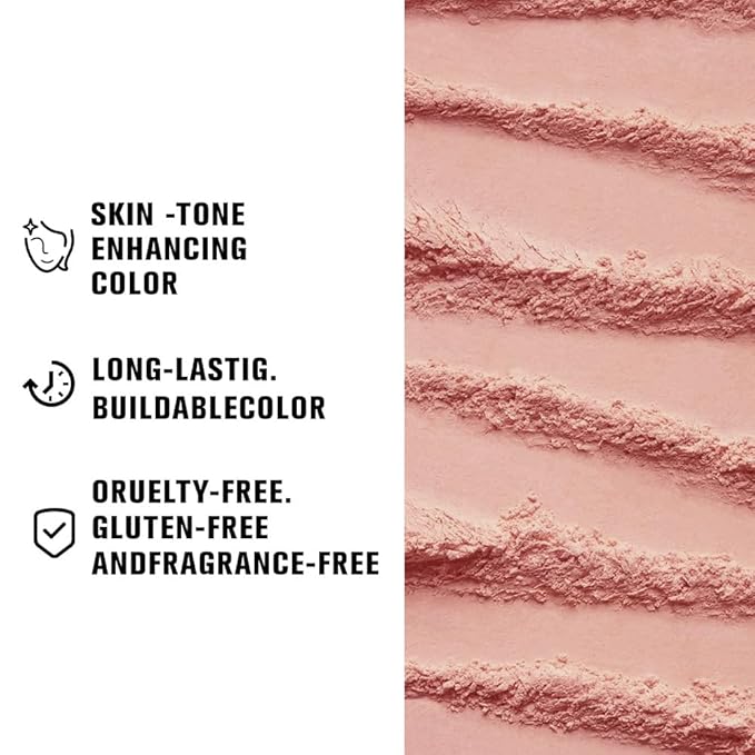 AMY'S DIARY Matte Eyeshadow, Nude Pink Eyeshadow, Ultra-fine Lightweight Powder, Multiuse Blendable Eye shadow and Blush Makeup, Daily Matte Warm Tone Eyes Makeup, Half Pink (03#)