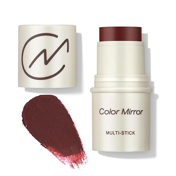 Multi-Use Makeup Stick - Blush, Lipstick, Eyeshadow & Highlighter For All Skin, Buildable Color, Long-Lasting, Lightweight, Natural Soft Finish(49 Cherry Jam Matte), 0.158 oz