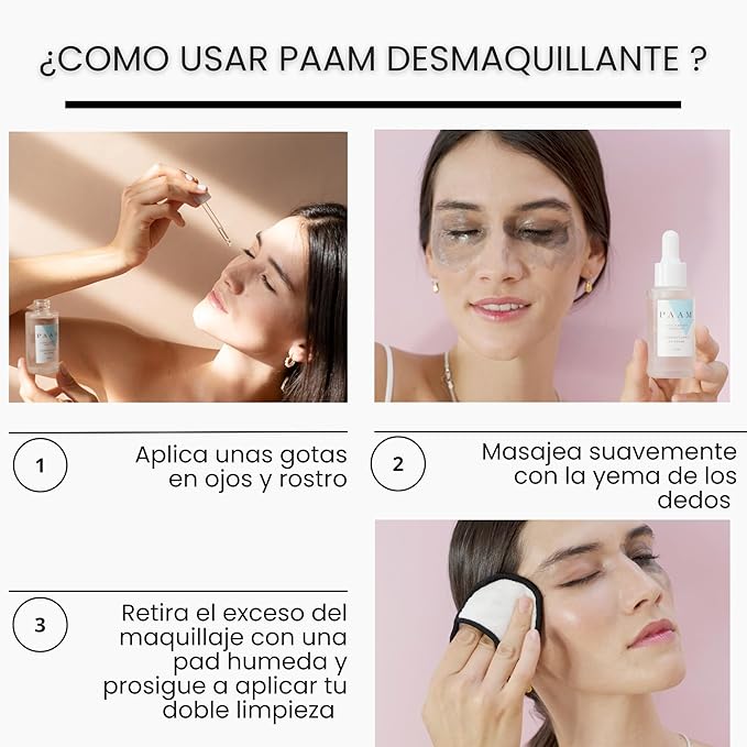 PAAM | Make-up Remover & Argan Regenerating Serum PAAM 40ml. 5 IN 1 | Make-up remover, eyelash strengthener, moisturizing and antioxidant serum. Ideal for all skin types.