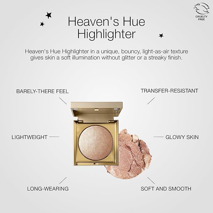 stila Heaven's Hue Highlighter | Lightweight Soft Makeup Glow, Bouncy Texture Illuminates Skin, Transfer-Resistant | Kitten, 0.35 Oz. (Pack of 1)