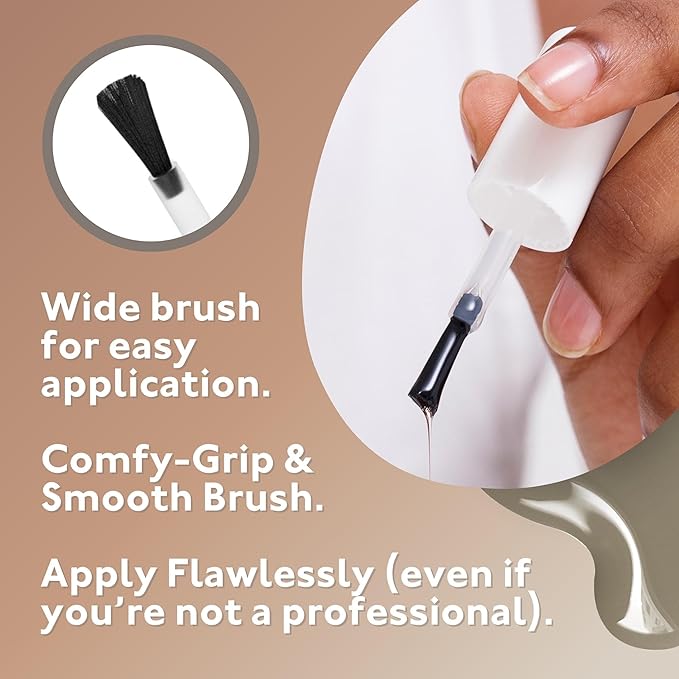 Eternal Nude Nail Polish Set for Women (NUDE GRAY) - Brown Nail Polish Set for Girls | Long Lasting & Fast Drying Nail Polish Kit for Home DIY Manicure & Pedicure | Made in USA, 13.5mL (Set of 4)