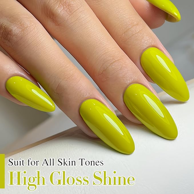 Double Rhythm 15ML Gel Nail Polish Pure Sheer Same Color Same Bottle Soak Off Gel Polish Art Manicure Salon DIY at Home for Women (Olive Green-A1307)