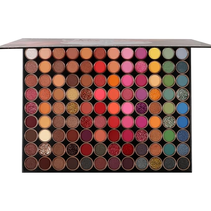 Eyeshadow Palette 108 Color Highly Pigmented Matte Shimmer Metallic Professional Eyeshadow Makeup Palette Long Lasting Blendable Waterproof Eye Shadow Cosmetics Kit