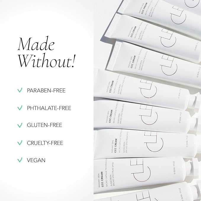 CLE Cosmetics CCC Cream (Warm Medium Deep 401 / SPF 50) - Color Correcting With Sunscreen - Lightweight, Hydrating Foundation - BB & CC Hybrid - Light to Medium Coverage - 1 fl oz