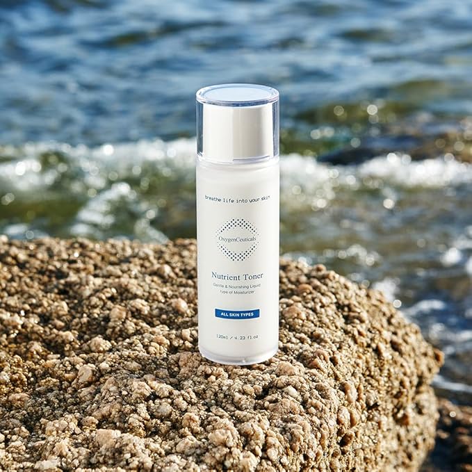 OxygenCeuticals Nutrient Toner – Essence-Type Hydrating Toner for Dry Skin, Deep Moisture & Nourishing Care with Sodium Hyaluronate, Portulaca & Allantoin Extracts. 10 fl.oz (300ml)