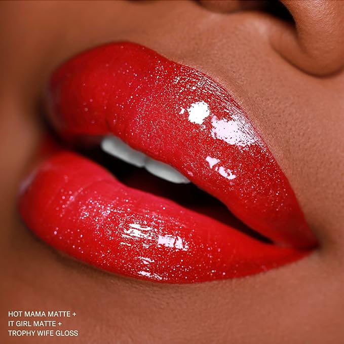 The Lip Bar - Nonstop Liquid Matte Lipstick, Hot Mama (Deep Rich Brown) - One Swipe - Long Lasting - Jojoba Oil & Vitamin E - Vegan & Cruelty Free - Makeup & Cosmetics - .24 fl oz - 2 Pack