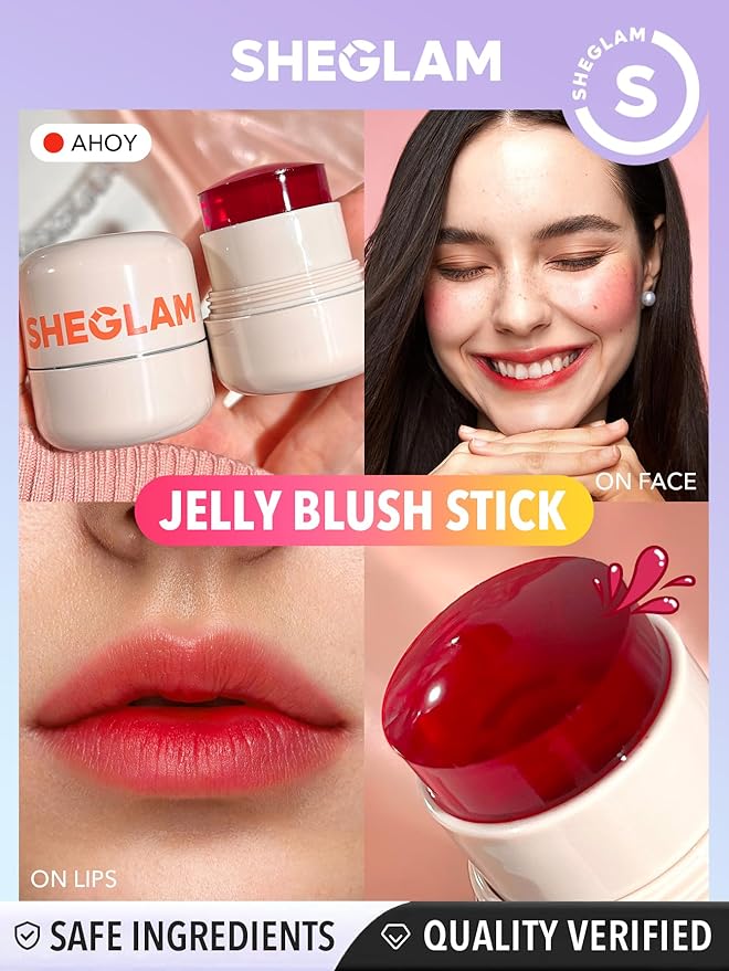 SHEGLAM Jelly-Licious Hydrating Lip & Blush Tint-Ahoy
