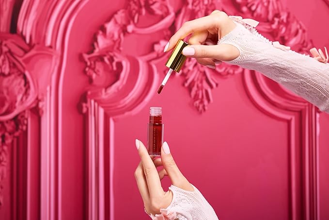 Winky Lux Enchanted Very There Lip Oil - Hydrating Nude Brown Tint with Jojoba Oil, Non-Sticky Glossy Lip Oil, Tinted Brown Gloss for Juicy Lips & Soft Vanilla Scent