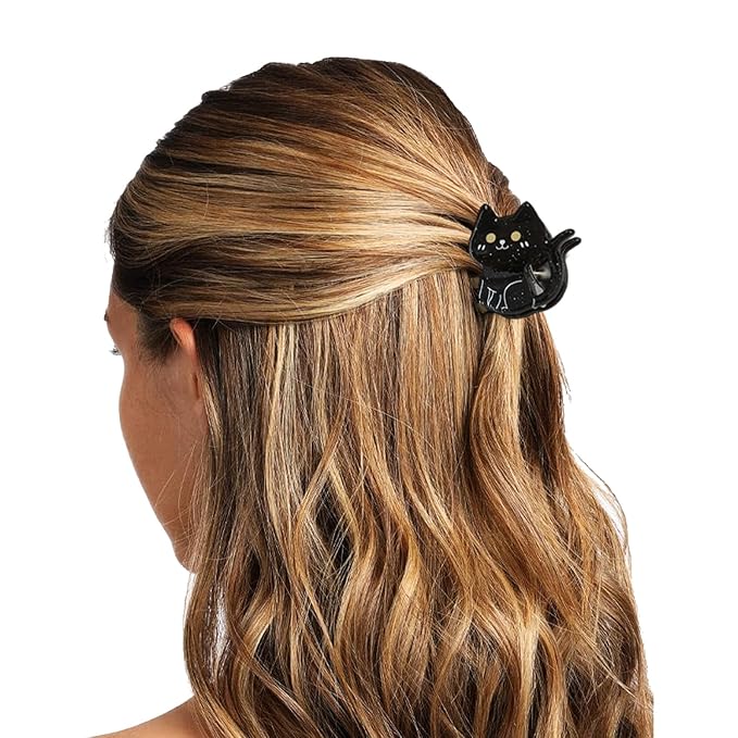 12 Pcs Halloween Hair Claw Clips,Cute Pumpkin、Ghost、Bat、Spiderweb and Hat Designs Halloween Hair Claws Strong Hold Jaw Clip Mini Hair Clips for Women Girls Hair Accessories