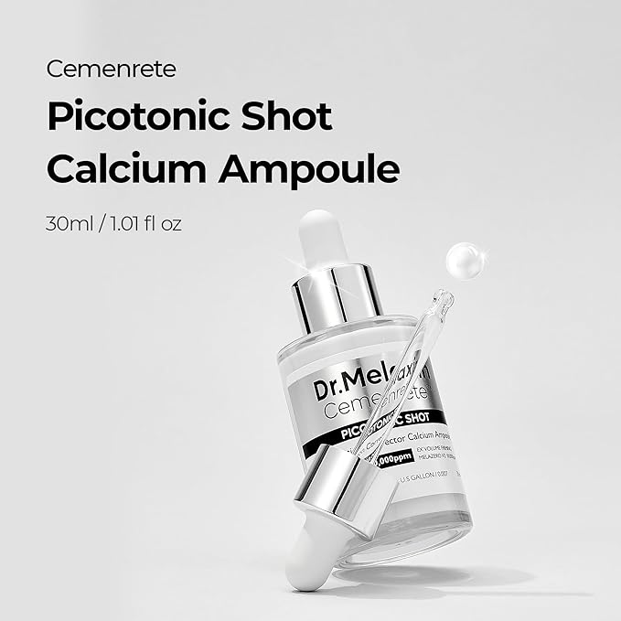 Dr.Melaxin Cemenrete Picotonic Shot Calcium Ampoule for Even Skin Tone & Skin Clarity Anti-aging Dark spot care 1.01 fl.oz.
