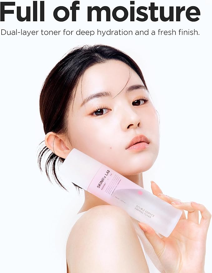 SKINRxLAB MadeCera Cream Double Essence Firming Korean Toner – Dual Layer Hydration Toner with Milk Protein, Ceramide and Panthenol - Makeup Boosting for Smooth Skin, 5.07 fl.oz.