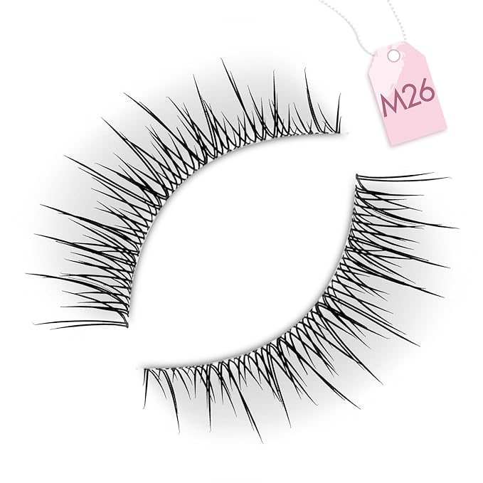 Asian Korean Lashes Wispy Natural Eyelashes Short Fake Lashes M-26
