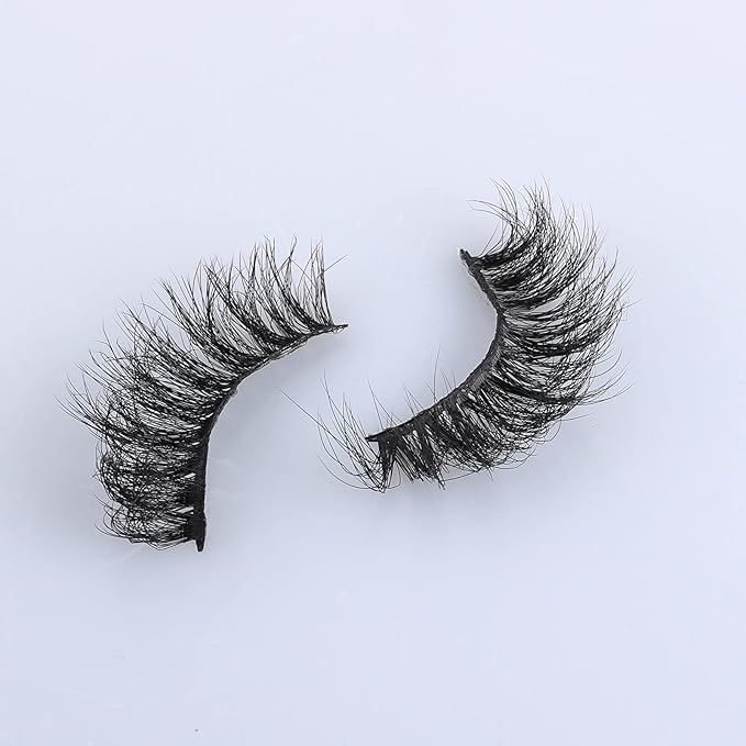 Wispy Fluffy Lashes False Eyelashes Cat Eye Lashes Pestañas Mink Lashes-7 Pair