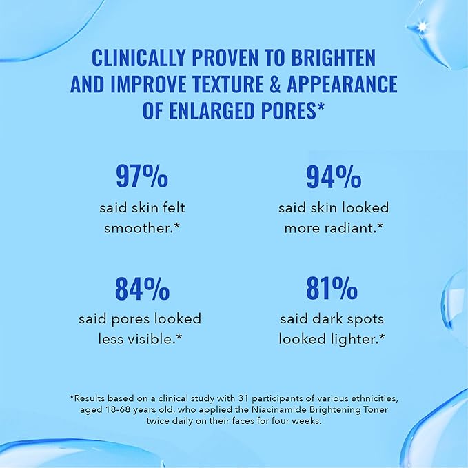 Good Molecules Niacinamide Brightening Toner - Toner for Face with Niacinamide and Arbutin for Skin Tone Balancing- Pore Minimizer, Skin Care for Face