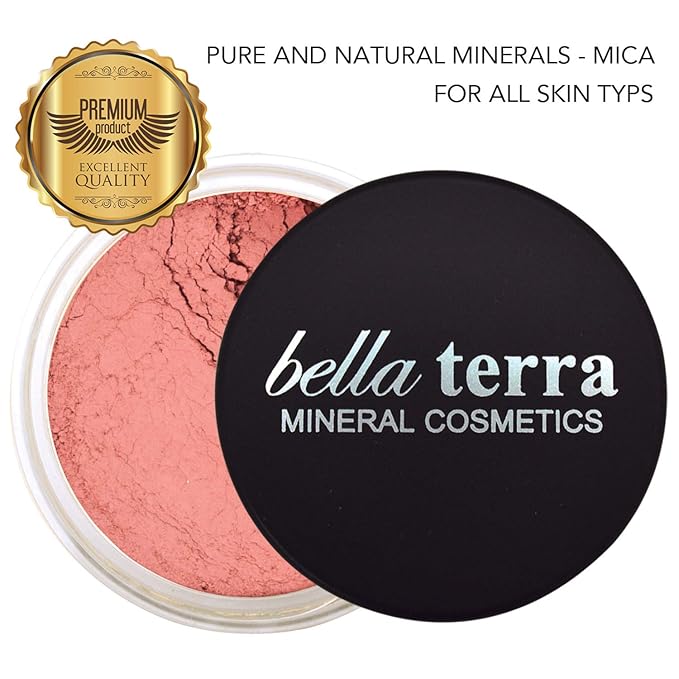 Bellaterra Cosmetics Mineral Loose Blush 9g | Buildable Color, Long-Wearing Powder with Illuminating Finish, Finely Milled Minerals for Smooth Blend and Natural Glow (Unadulterated Life)