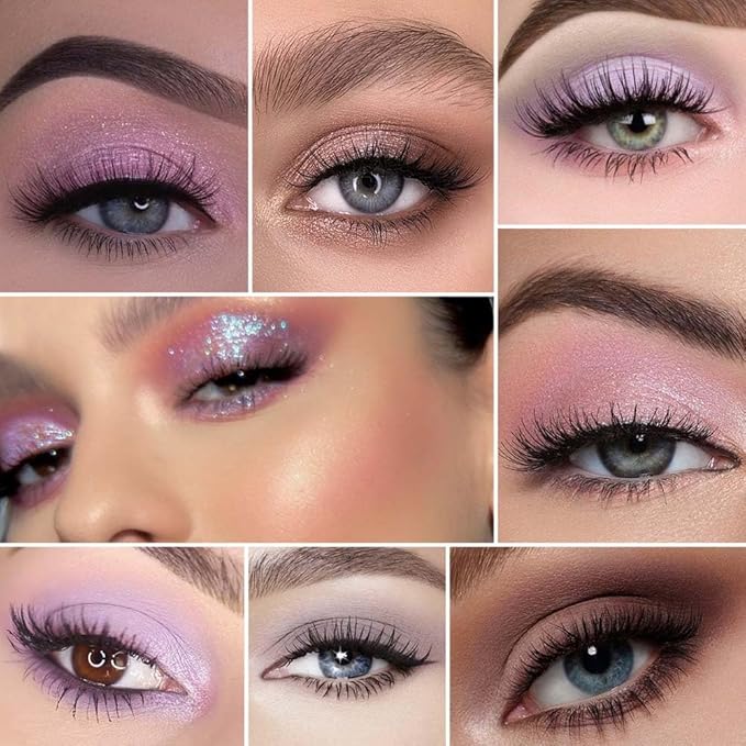 20Colors Nude Light Pink Purple Basics Matte Eyeshadow Palette,Eye Shadow Travel Makeup Palette all in one Long Lasting Waterproof,Great for Travel Gift Kit