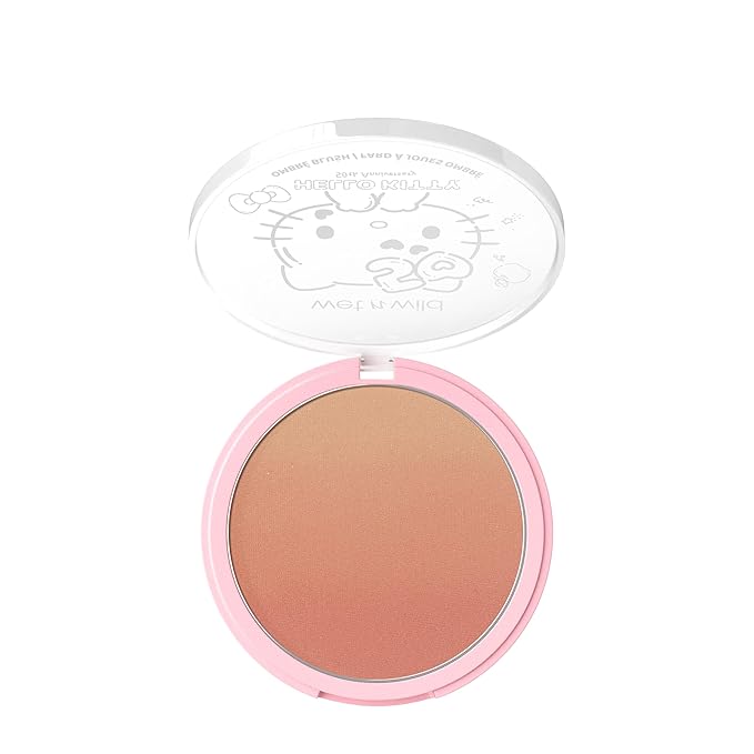 wet n wild Hello Kitty Ombre Blush, Buildable, Blendable Customizable Color, New Gradient Formula, Cruelty-Free & Vegan - Mellow Cloud