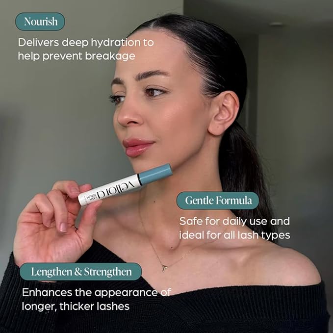 Lash Growth Serum for Longer, Thicker Lashes with Peptide & Botanical Blend – Supports Natural Eyelash Growth & Volume, 3mL