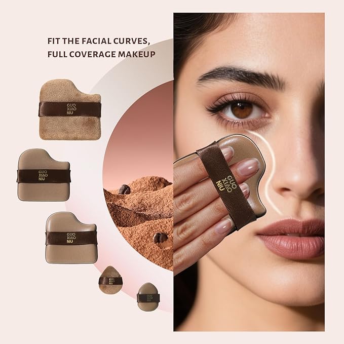 24pcs Powder Puffs Set With 4 Cases, Makeup Powder Puff, Velour Makeup Puff, Setting Powder Puff, Reusable & Washable, Ideal For Foundation, Powder Cream, Setting, Christmas Gifts For Women