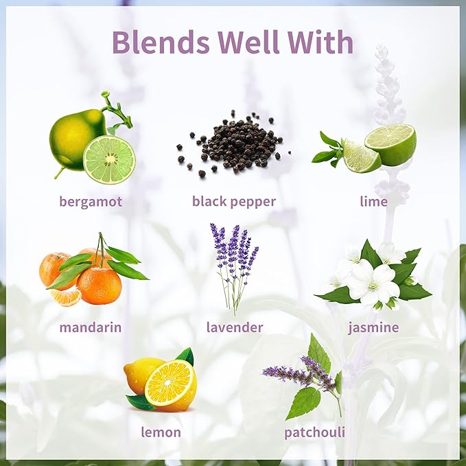 yethious Clary Sage Essential Oil for Diffuser & Aromatherapy, Skin, Candle Soap Making Fragrance DIY - Clary Sage Oil Organic 3.38 Fl Oz