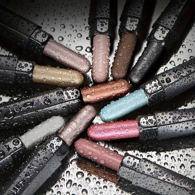 10PCS Neutral Eyeshadow Stick Makeup Set, Matte Cream Eye Shadow Eyeliner Brightener Pencil Crayon - J1 Mint Chocolate