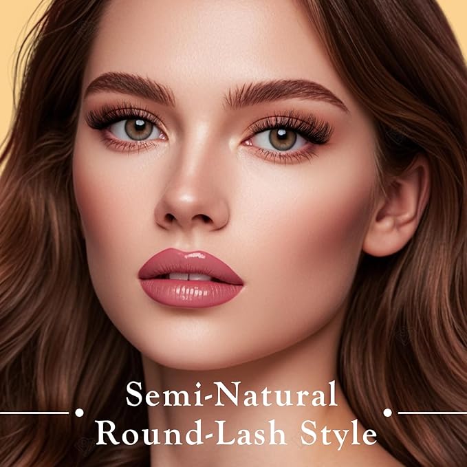 Wispy Eyelashes Natural Cat Eye Lashes Short Mink Lash Strips Fluffy Fake Cateye Eyelash 14 Pairs False Volume Eye Lash Pack Natural Look