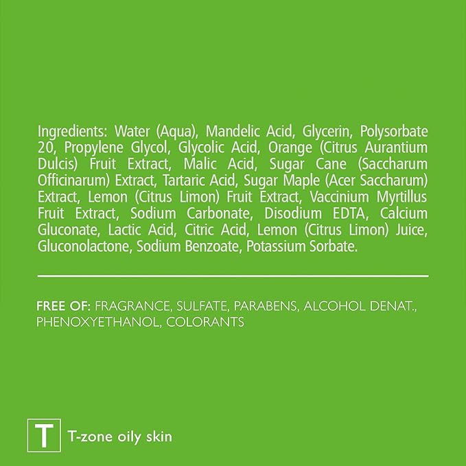 Pharmaceris Face & Body Breakout Solution - 3% Mandelic Acid Helps Clarify Blemish & Acne Prone Skin, Face, Back & Chest Pimples Exfoliating & Clearing Treatment, SEBO-ALMOND-CLARIS, 6.42 fl oz